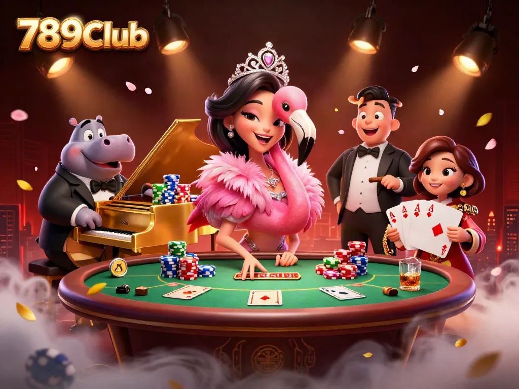 Experience thrilling games at 789Club with vibrant characters and dazzling casino elements.