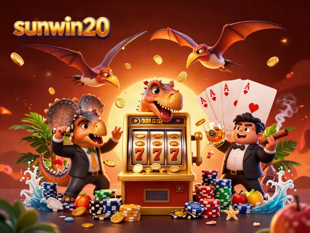Experience the excitement at sunwin20 with a pachycephalosaurus jackpot scene in a dynamic casino.